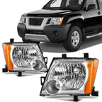2X Headlight Assembly for Nissan Xterra (2005–2010) - Chrome