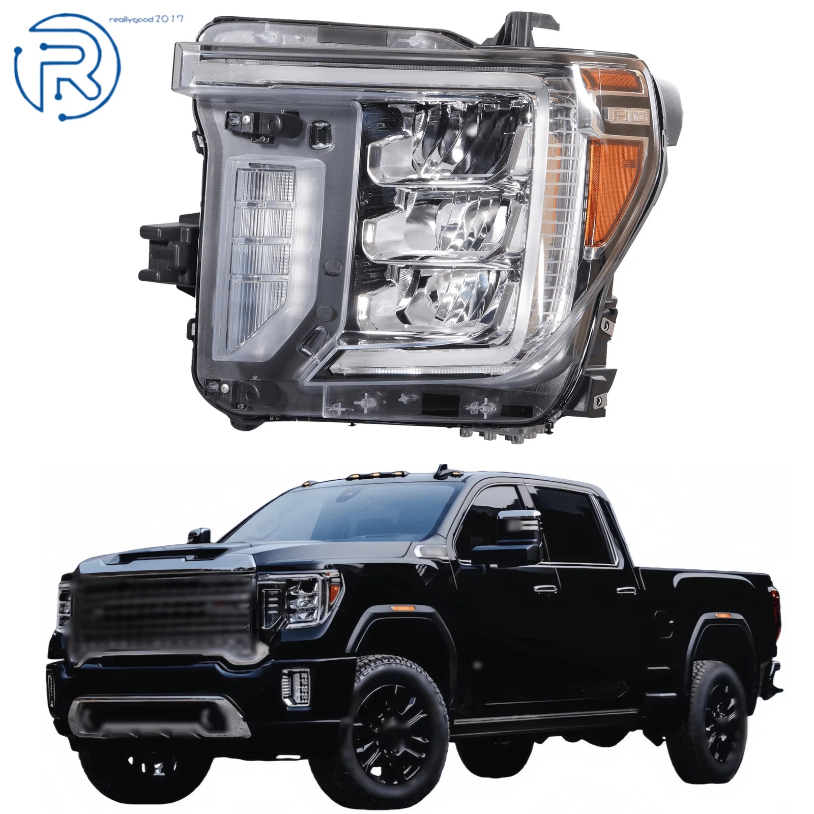 Left Driver Side LED Headlight Assembly for GMC Sierra 2500/3500 HD (2020–2023)