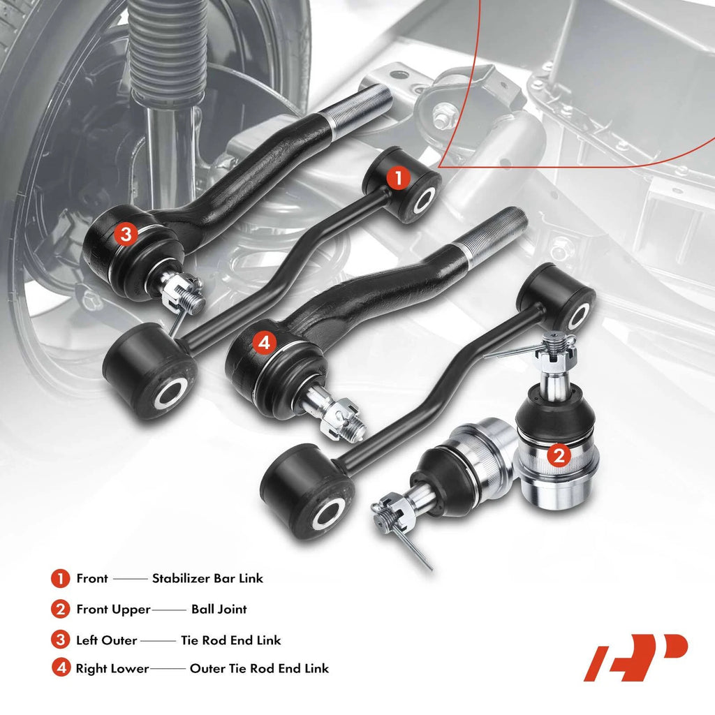 6X Front Sway Bar Tie Rod Ball Joint for Jeep Grand Cherokee (1999–2004)