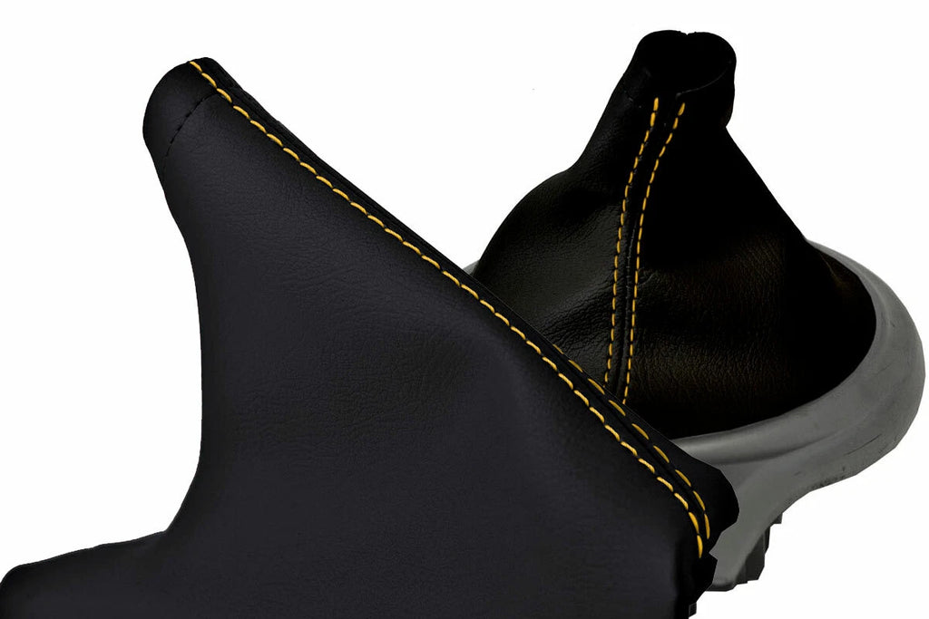 Manual & E Brake Boot Cover for Subaru BRZ Scion GRS Toyota (2013–2020) Yellow Stitch