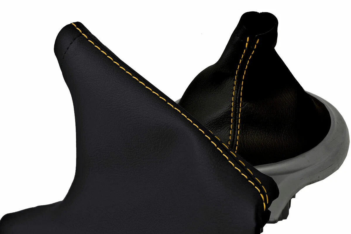Manual & E Brake Boot Cover for Subaru BRZ Scion GRS Toyota (2013–2020) Yellow Stitch