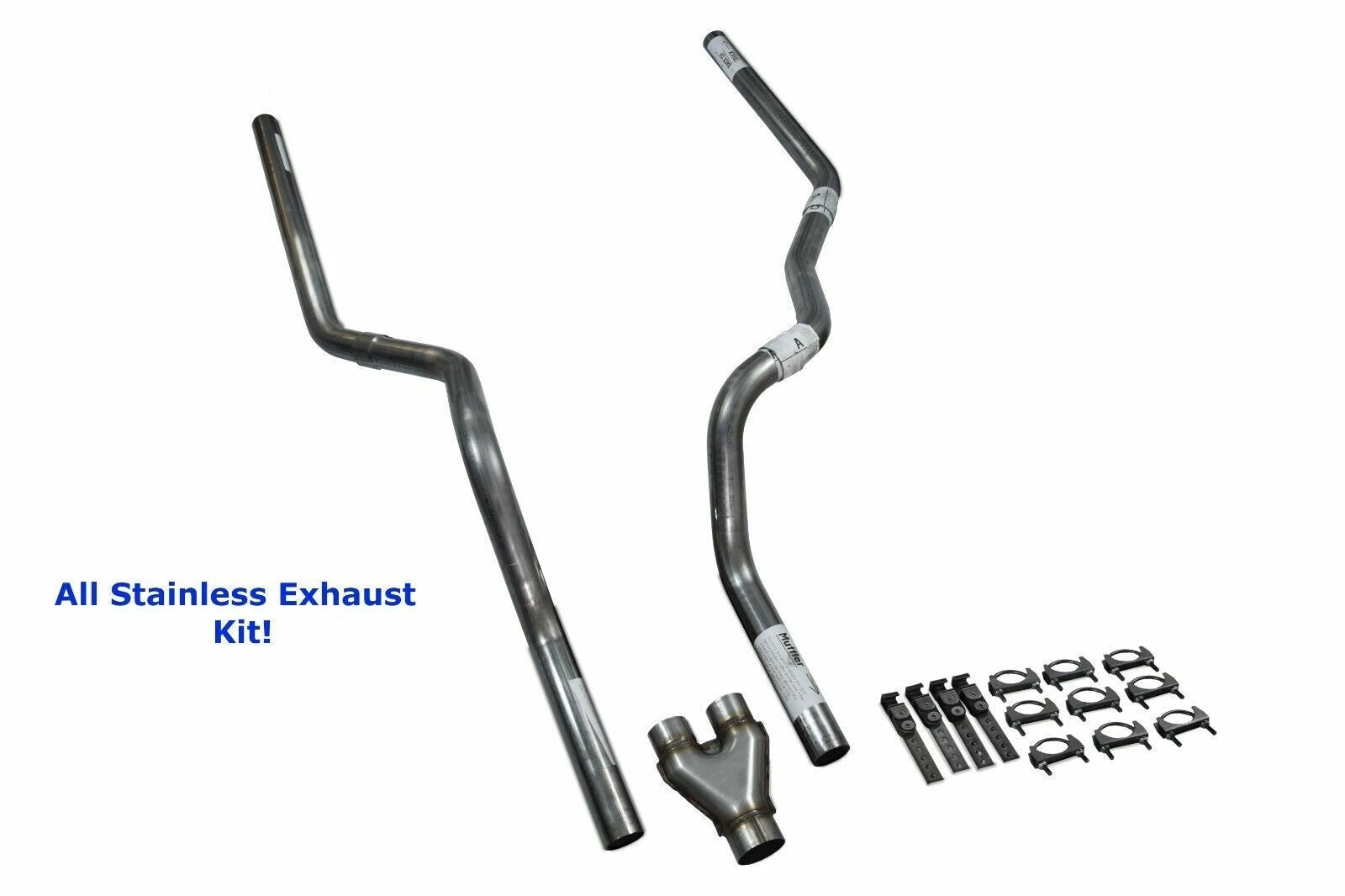 Dual Exhaust Kit for Ford F-150 (2004–2014) - All-Stainless, Rear Exit