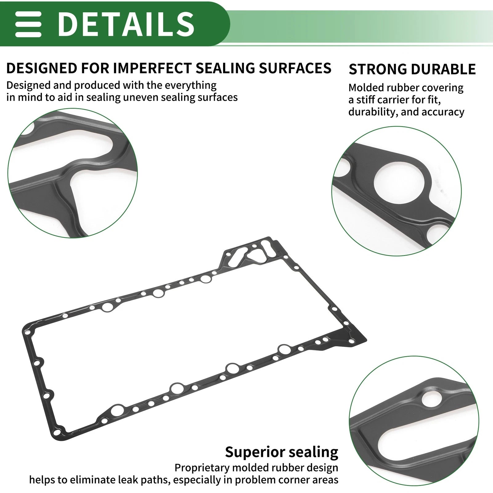 Oil Pan Gasket for BMW 550i, 650i (2011–2018) No.11137566644