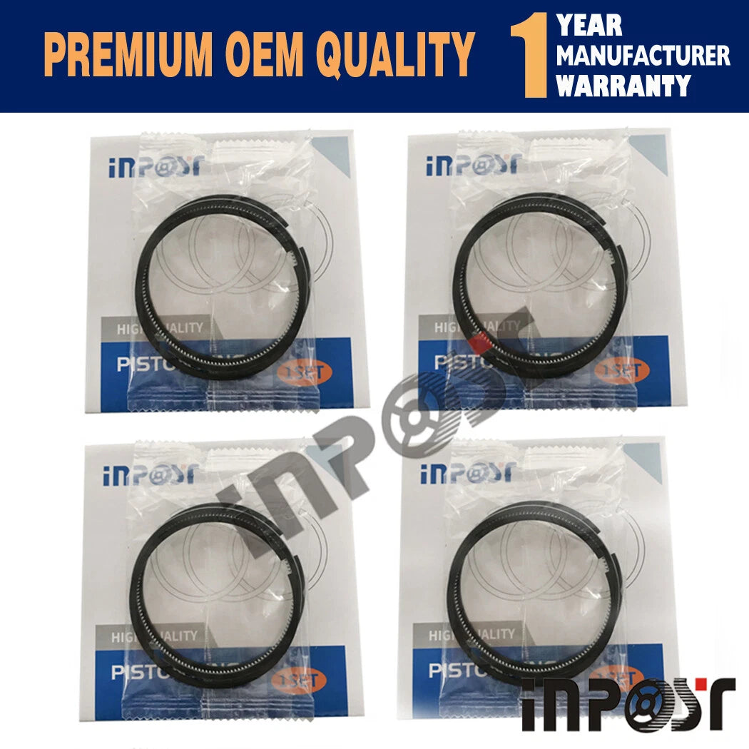 Set of 4 Piston Rings for Thermo King TK4.86E (STD Size 862+2+4)