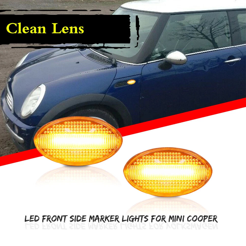 LED Side Marker Lights for Mini Cooper R50 R52 R53 (2002–2008)