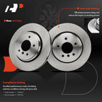 Rear Disc Brake Rotors & Ceramic Pads for BMW 330Ci 2001–2006