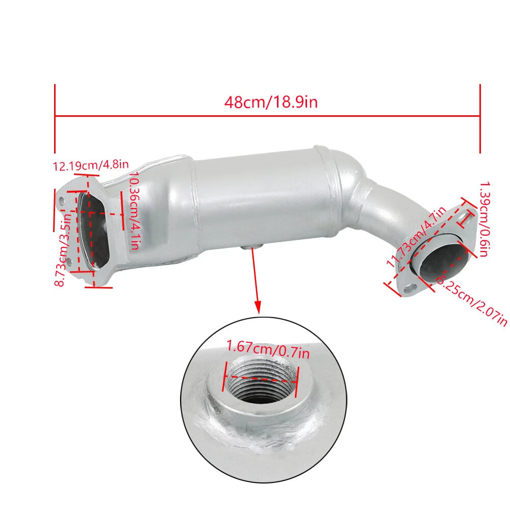 Front Left Catalytic Converter for Dodge Grand Caravan (2011-2019)