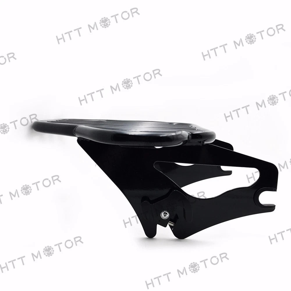 Gloss Black Detachable Luggage Rack for Harley Road King Street Glide (2009–2016)
