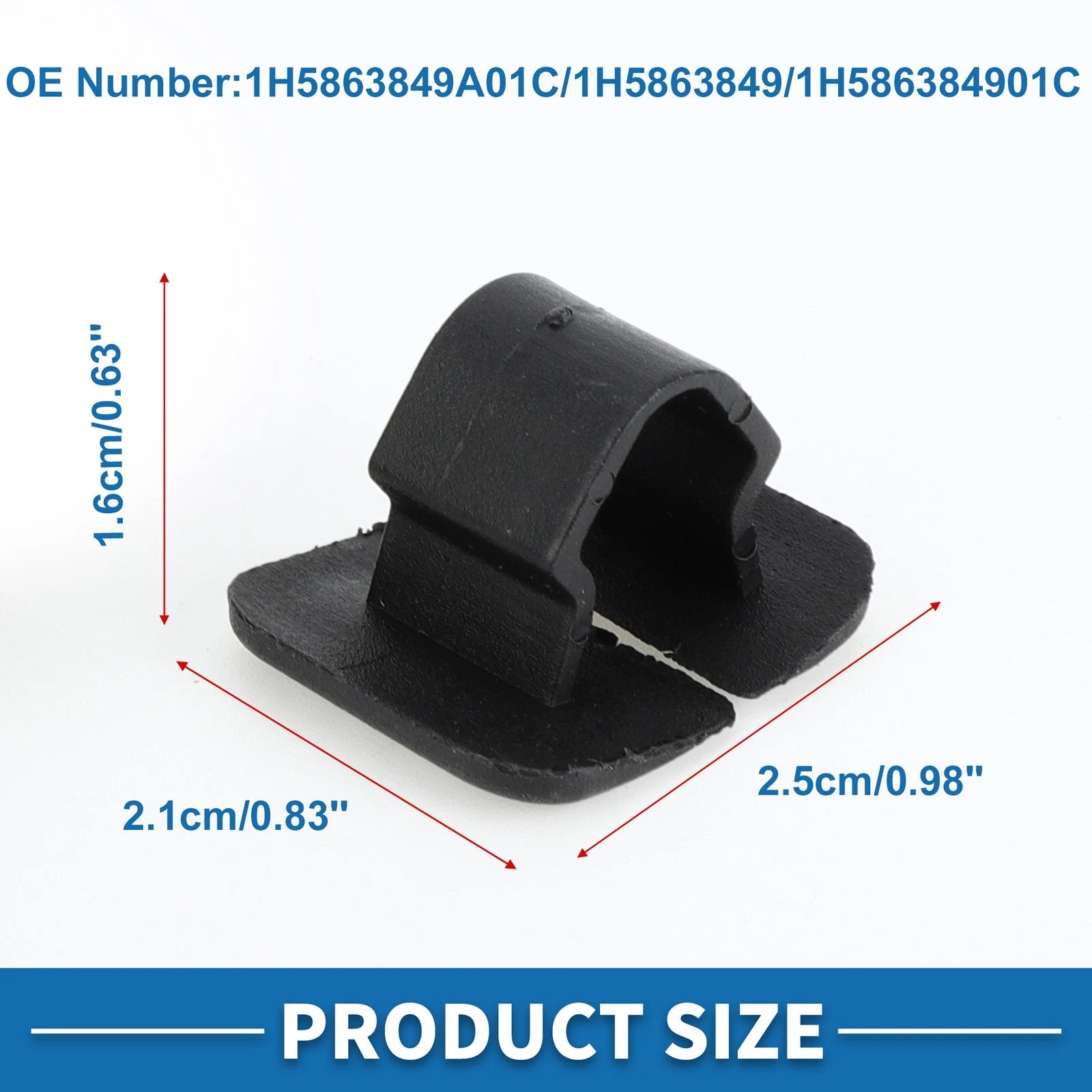 Set of 20 Heat Insulation Holder Clip Fasteners No.1H5863849A01C for Audi A6 (1998–2004)