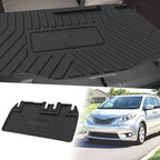 Flat Face Cargo Liner Rear Trunk Mat for Toyota Sienna (2011–2019) TPE