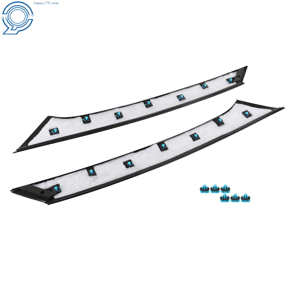 Windshield Trim Set for Ford Flex (2009-2018) Black