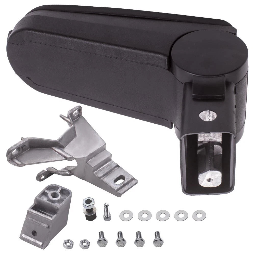 Center Console Armrest Storage Box Kit for Volkswagen Jetta Golf Passat