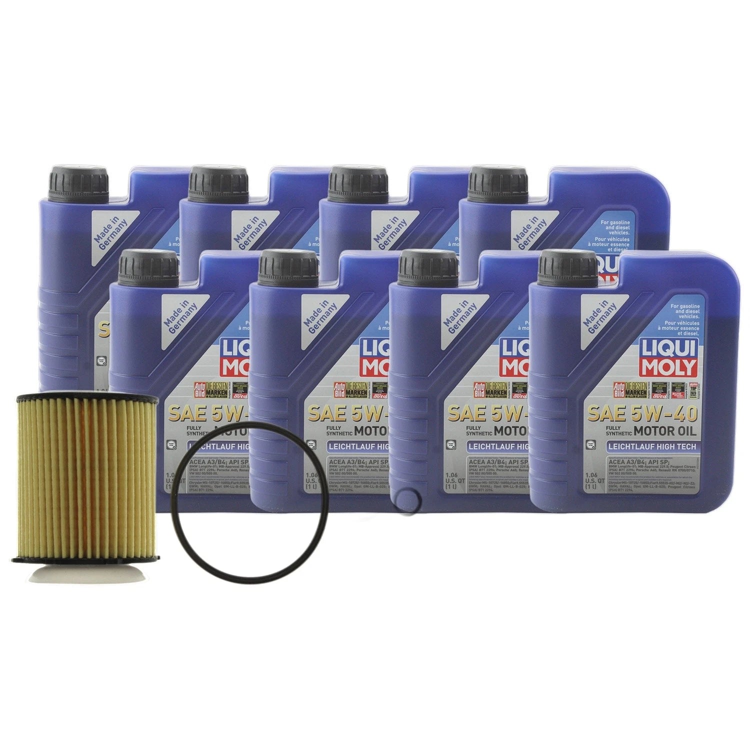 Liqui Moly Leichtlauf HighTech 5W40 Engine Oil Change Kit for Metris (2016–2023)