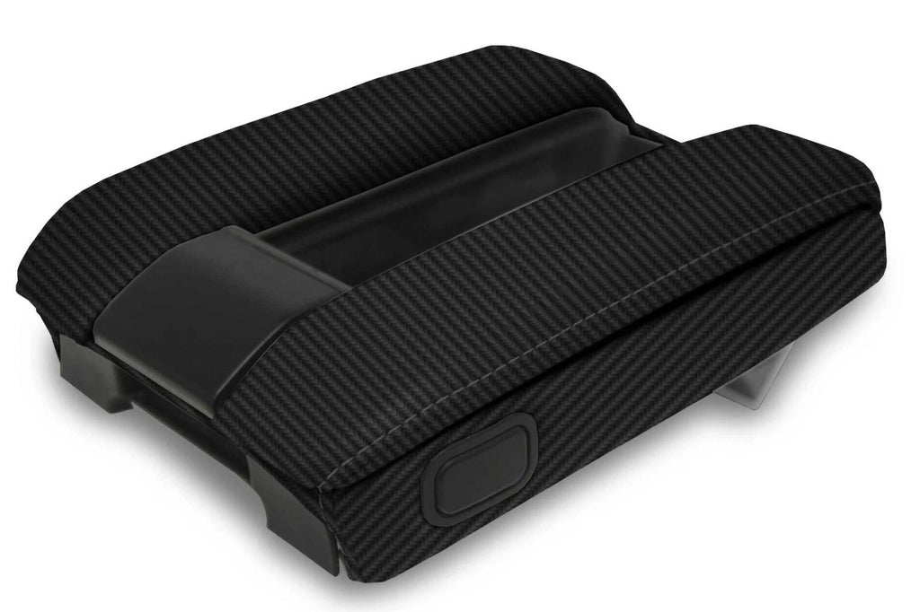 Console Lid Armrest Cover for BMW E38 (1995–2001) Carbon Fiber Black