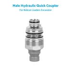Hydraulic Flat Face Quick Coupler for Bobcat (6679837, 6680018)