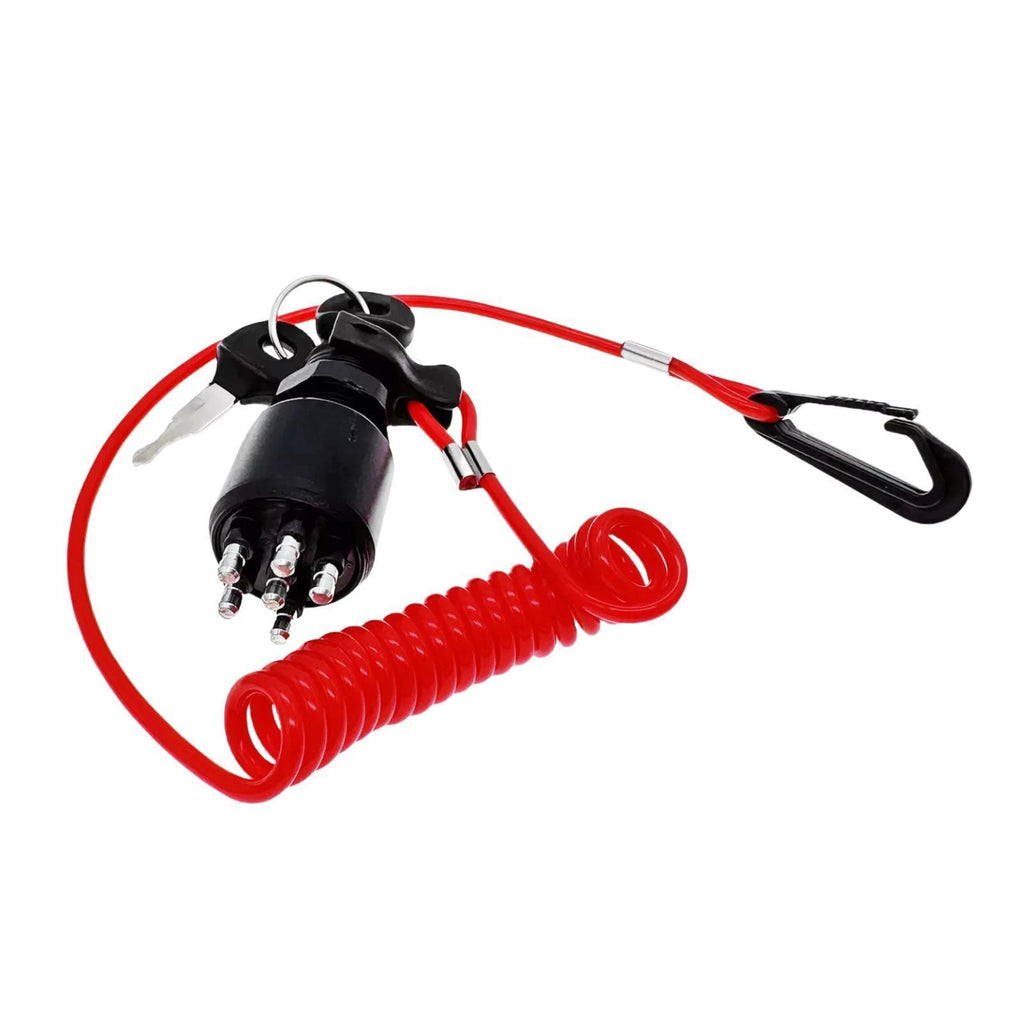 Ignition Switch Key w/ Lanyard for Johnson OMC Evinrude Boat (1996–Up) 5005801