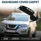 Dashboard Cover Mat for Nissan X-Trail T33 (2022–2024) with Sticker Black