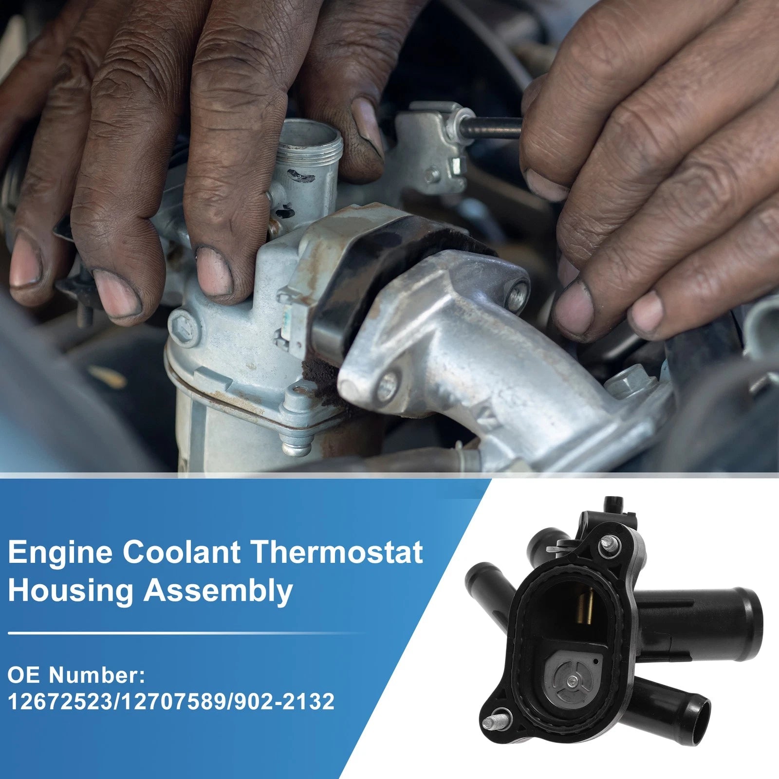 Engine Coolant Thermostat Housing Assembly No. 12672523 for Buick Encore (2016–2021)