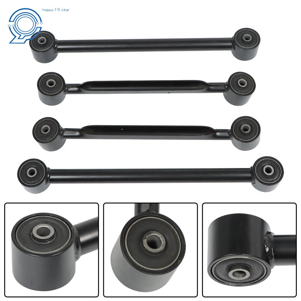 Set of 4 Rear Upper Lower Trailing Control Arms for Trailblazer Envoy (2002-2009)
