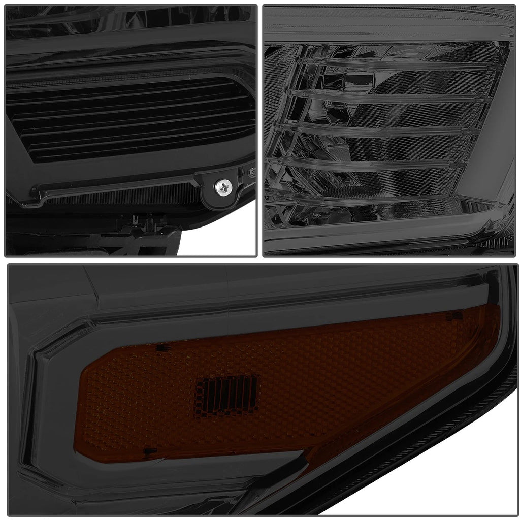 Smoked Housing Amber Corner Projector Headlights for Toyota Tacoma (2016–2020)
