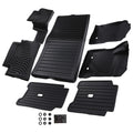 Set of 2 All Weather Black Floor Mats for Ford Bronco 2 Door (2021–2025) TPE Waterproof