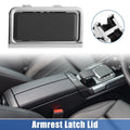 Armrest Latch Lid for Mercedes-Benz - Plastic Black Silver Tone