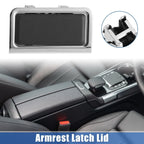 Armrest Latch Lid for Mercedes-Benz - Plastic Black Silver Tone