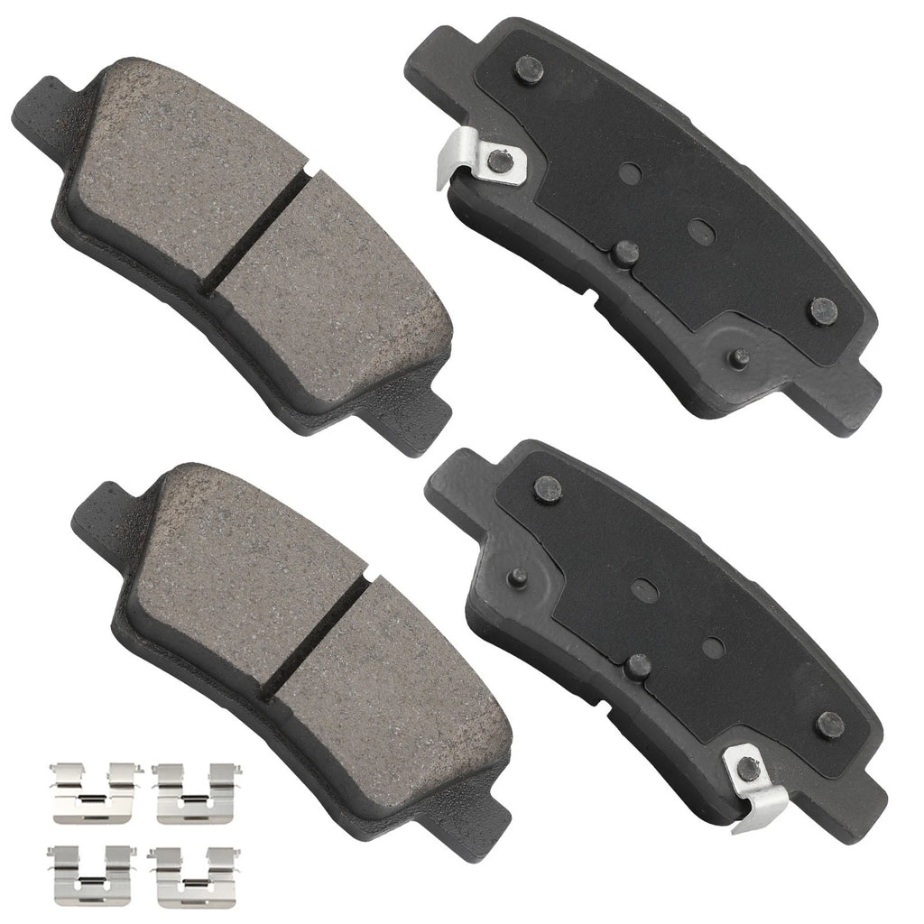 Set of 4 Rear Ceramic Brake Pads for Kia Optima, Hyundai Elantra