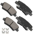 Set of 4 Rear Ceramic Brake Pads for Kia Optima, Hyundai Elantra
