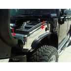 2pc Polished Stainless Steel Fender Covers for Hummer H2 (2003–2007)