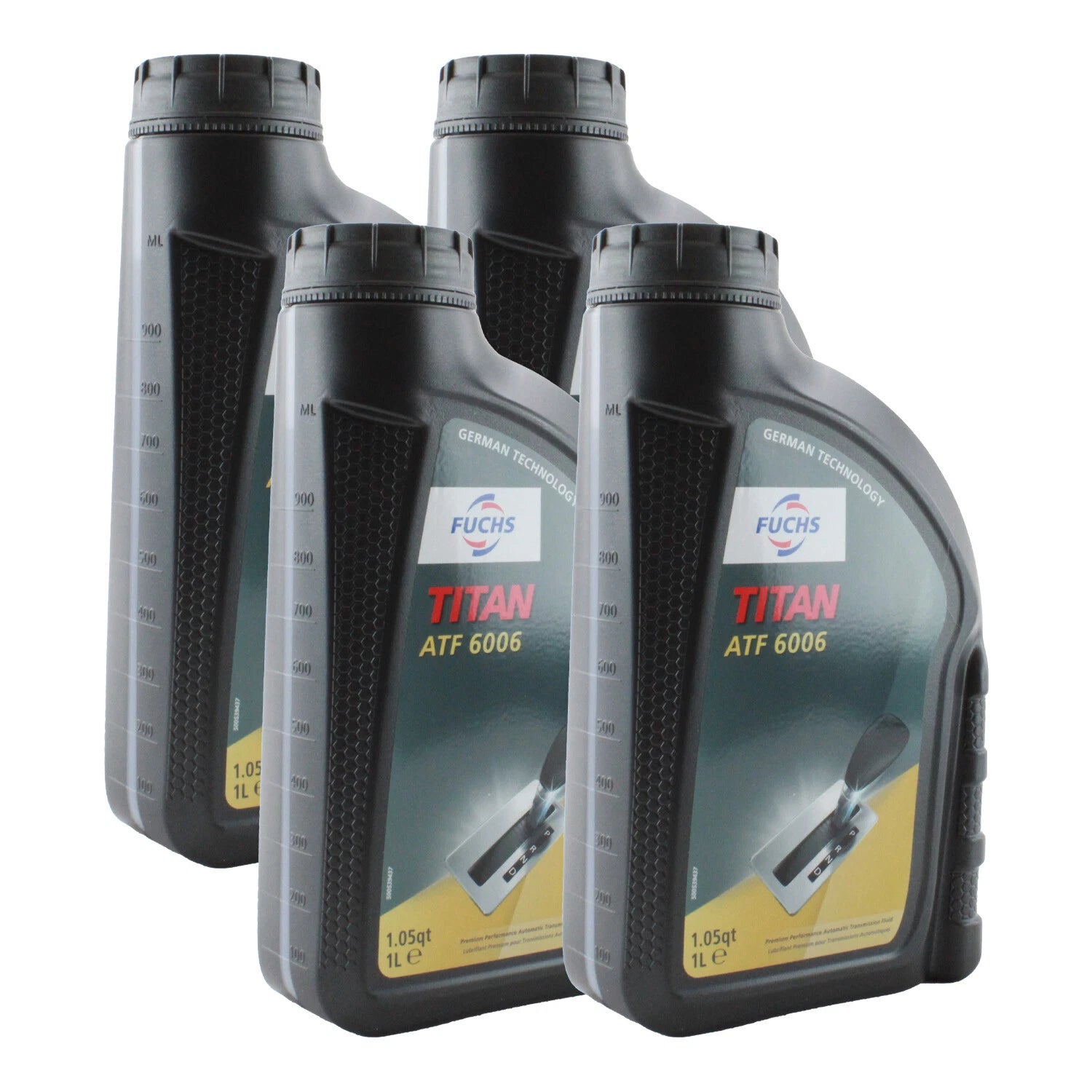 Set of 4 Fuchs TITAN ATF 6006 Auto Transmission Fluid for Audi BMW Jaguar (1L)