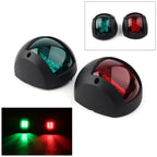 2X LED Navigation Light for Marine Boat (12V) - Green Red Side Starboard