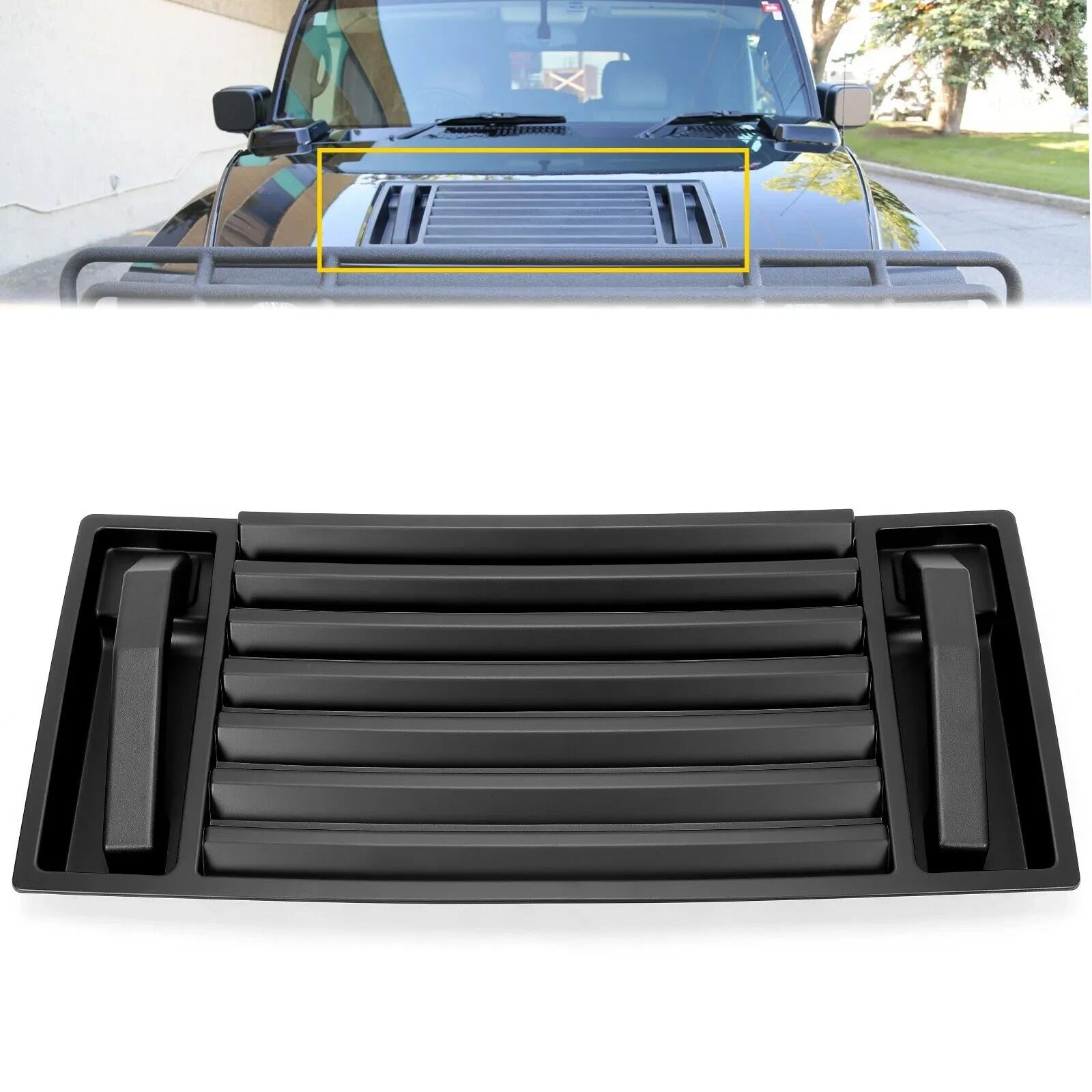 Set of 2 ABS Hood Vent Panel Handle Covers for Hummer H2 (2003–2009)