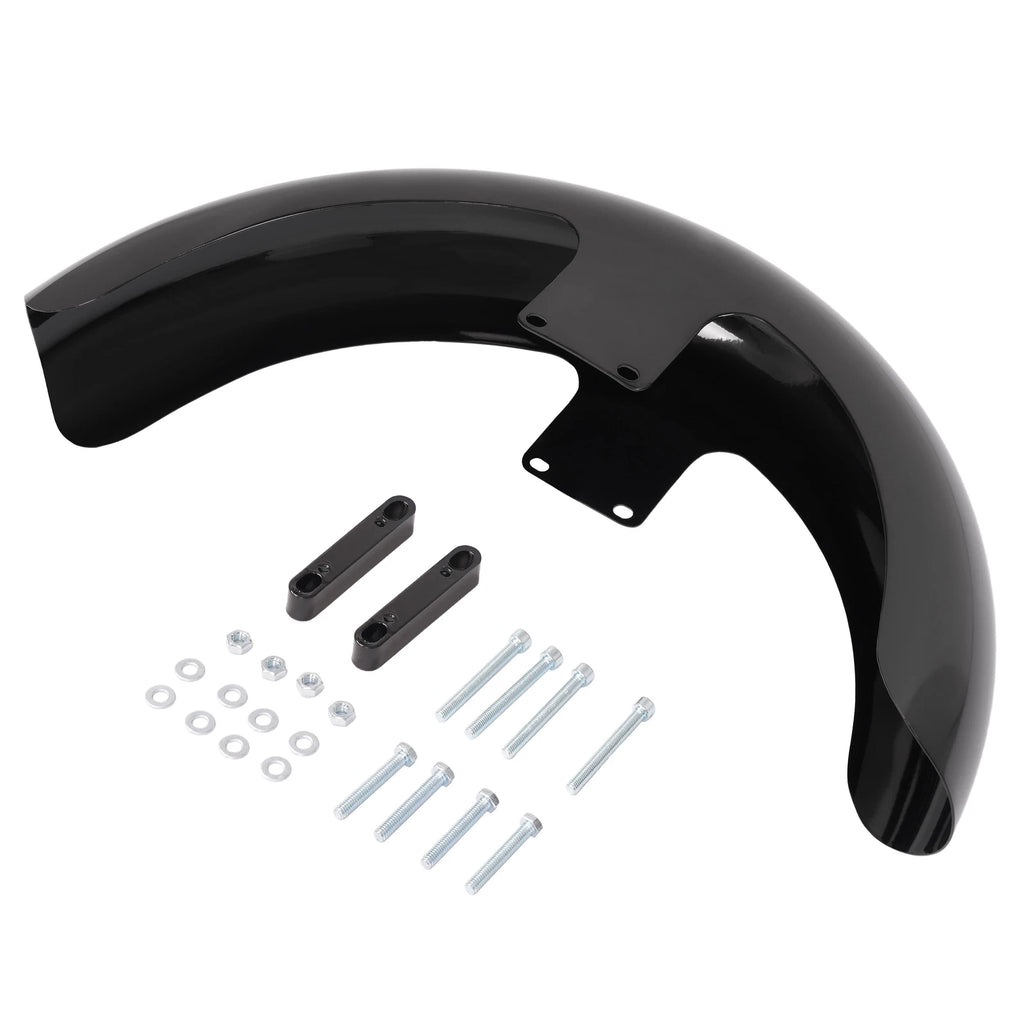 19" Vivid Black Front Wheel Wrap Fender for Harley Electra Glide (2009–2023)