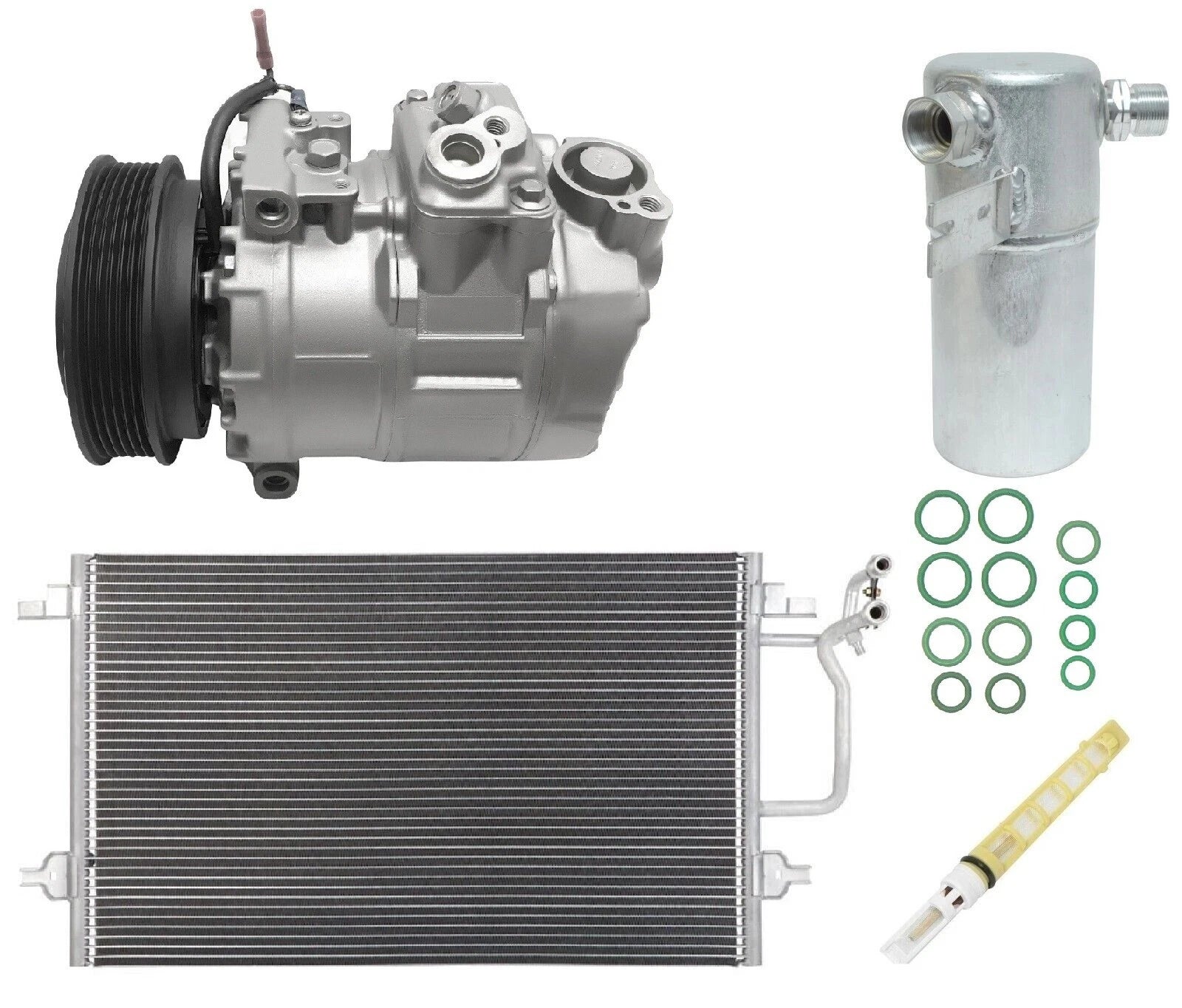 AC Compressor Kit With Condenser for Audi A8 Quattro 4.2L (1998-2002)