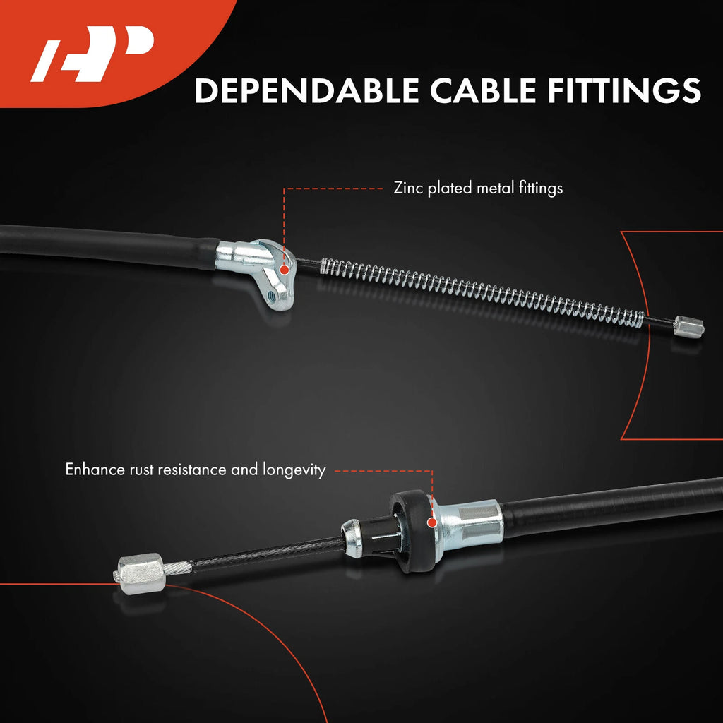 2X Rear Parking Brake Cables for Nissan Versa (2007-2012)