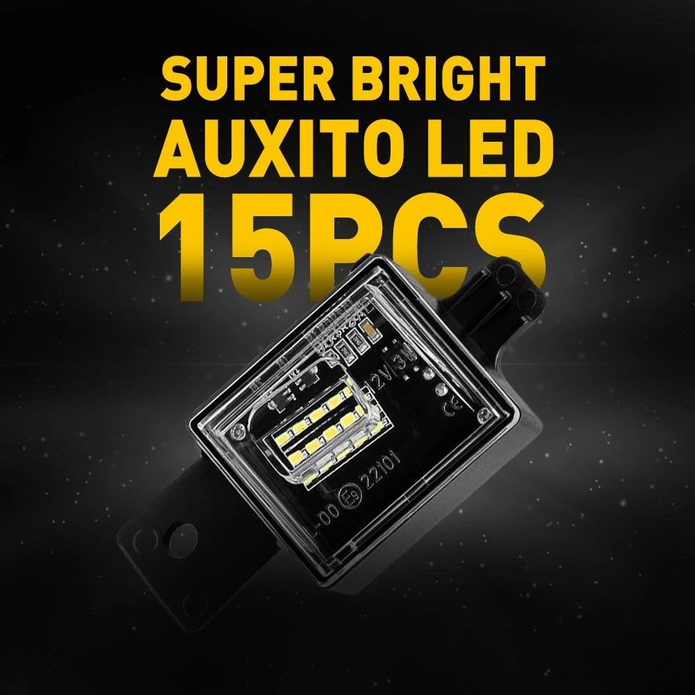 LED License Plate Light for Chevy Silverado GMC Sierra 1500 2500 (2007–2018)