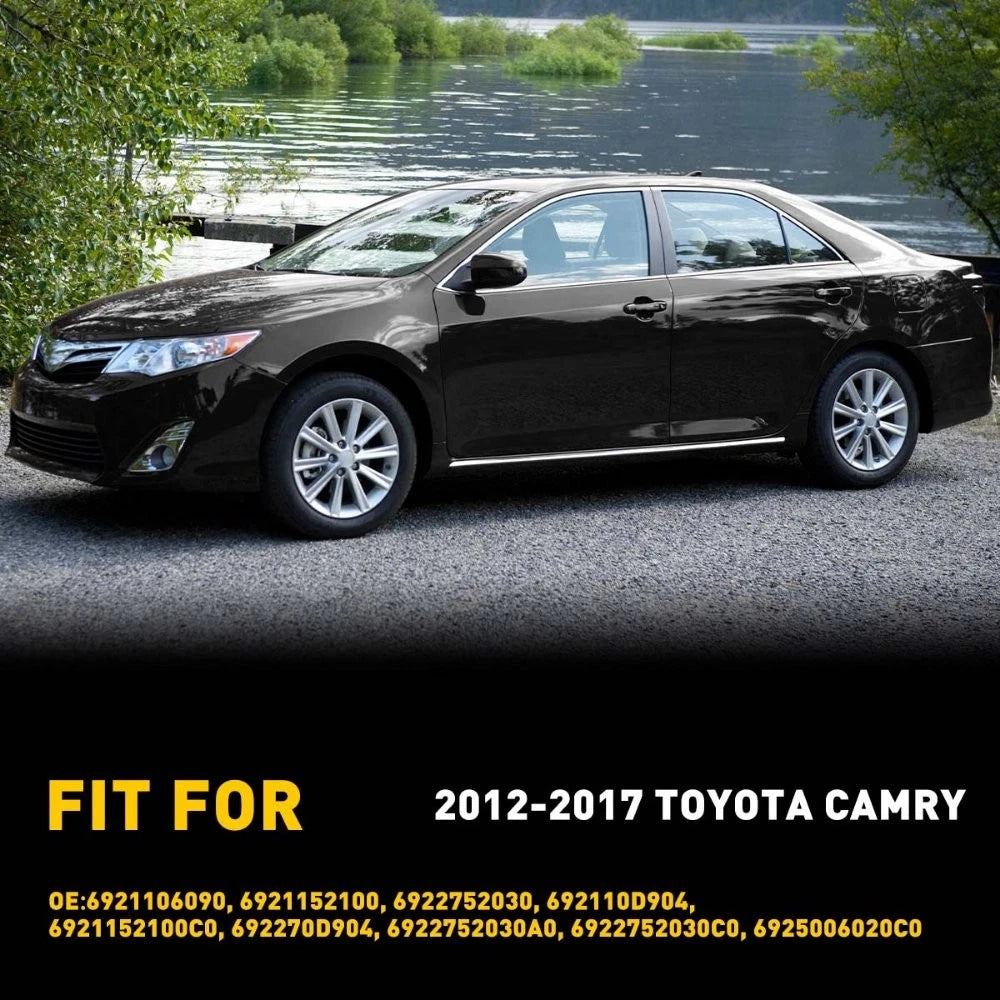 Rear Outside Door Handle Set for Toyota Camry (Black) (2018–2023)
