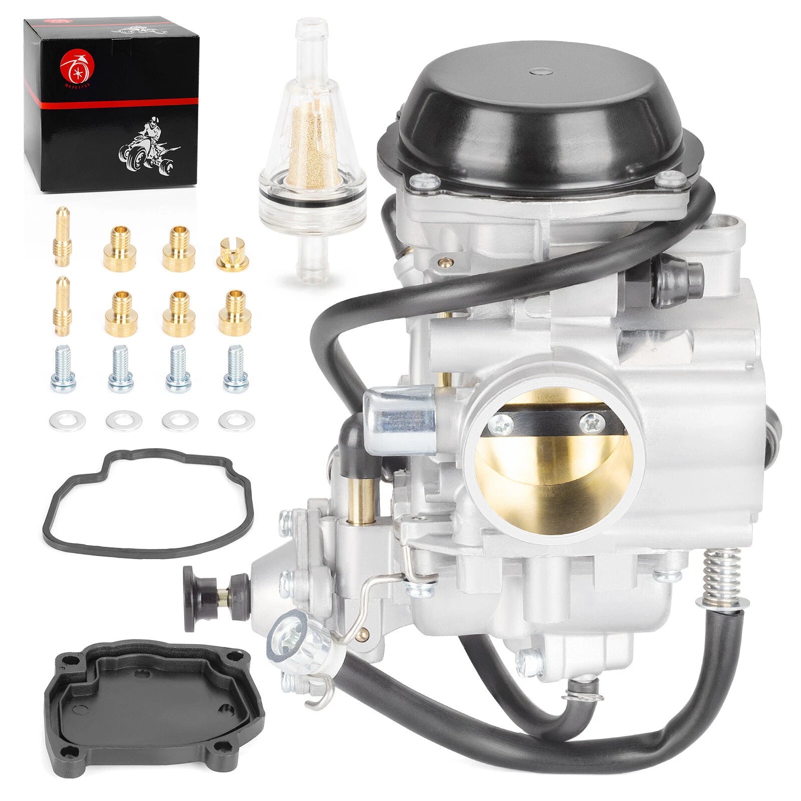 Carburetor with Diaphragm Cover for Arctic Cat Bearcat 400 500 (1999–2006)