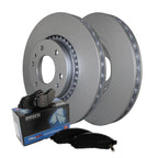 Front Brake Kit 325mm Rotors & Akebono ProACT Pads for Buick Chevy GMC Saab