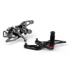 CNC Racing Rearset Footrest Pegs for BMW S1000RR (2015–2018) Black