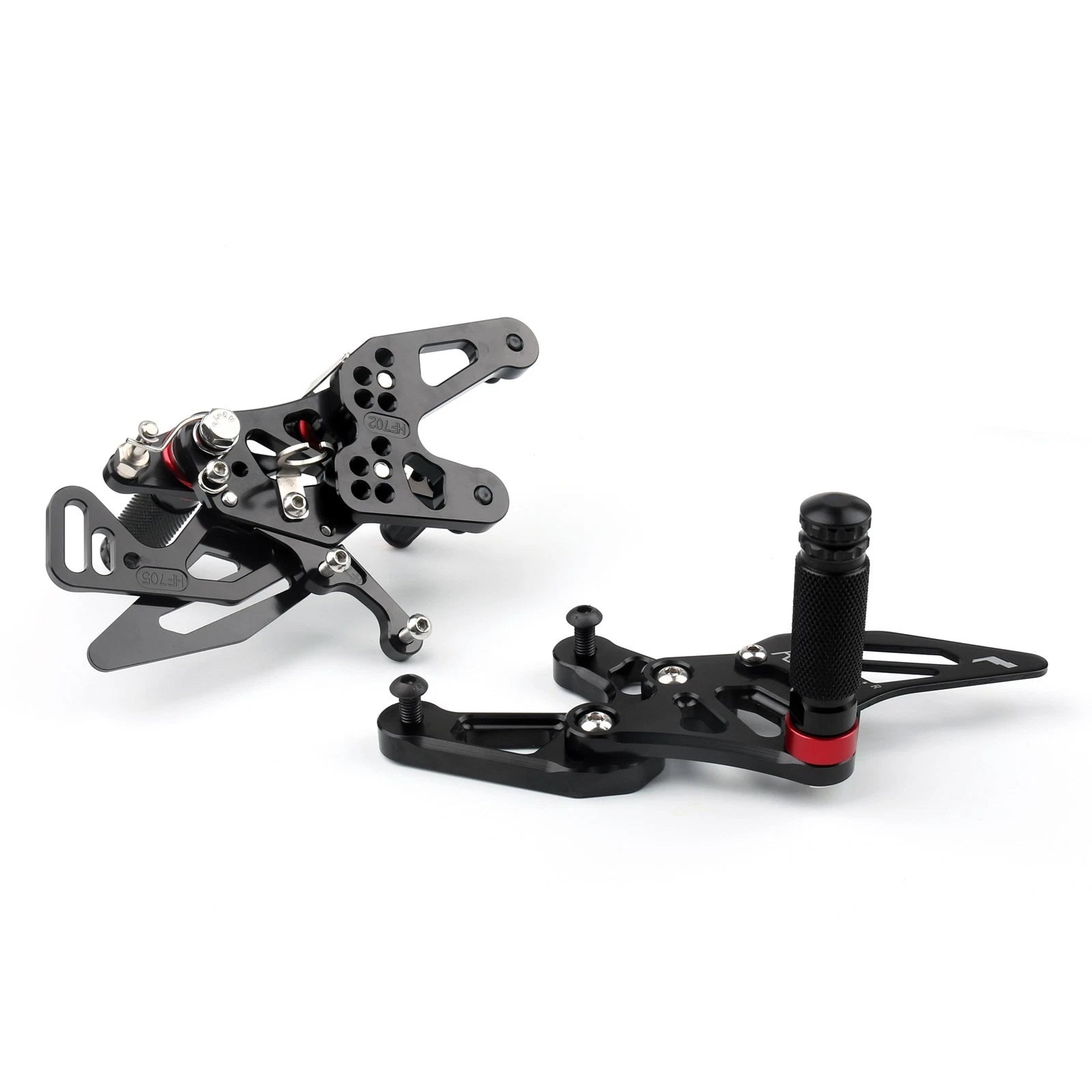 CNC Racing Rearset Footrest Pegs for BMW S1000RR (2015–2018) Black