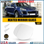 Driver Heated Mirror Glass with Backing Plate for Porsche Cayenne (2008–2010)