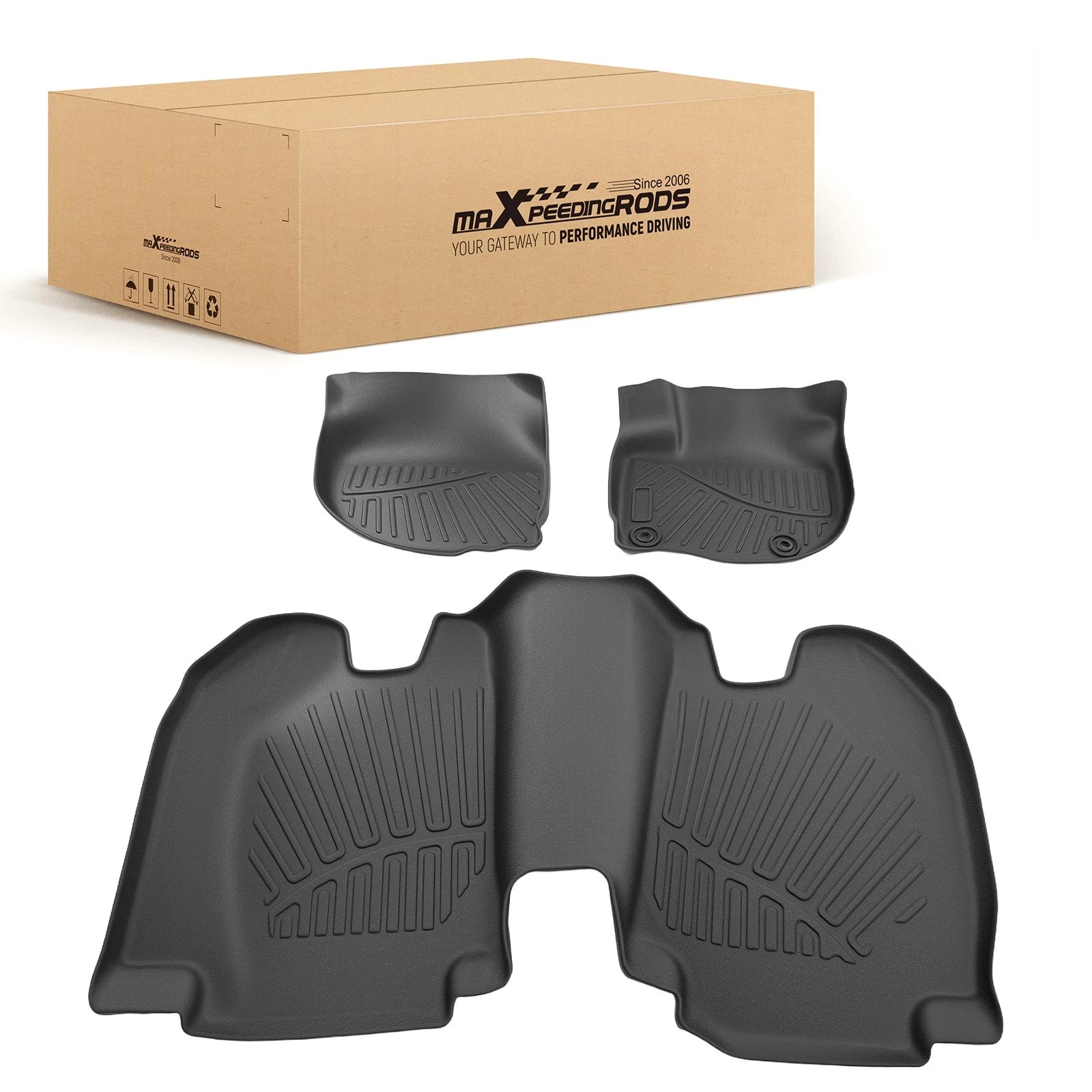 All Weather Floor Mats for Honda HR-V (2016–2022) TPE Rubber Front & Rear