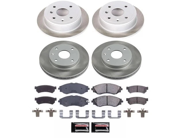 Front and Rear Brake Pad and Rotor Kit for Suzuki Reno (2007–2008) KC411QH