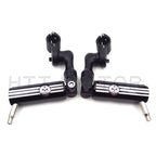 Footpeg Mounting Kit for Gear Skull (1", 25mm, Chrome, Short Angled)