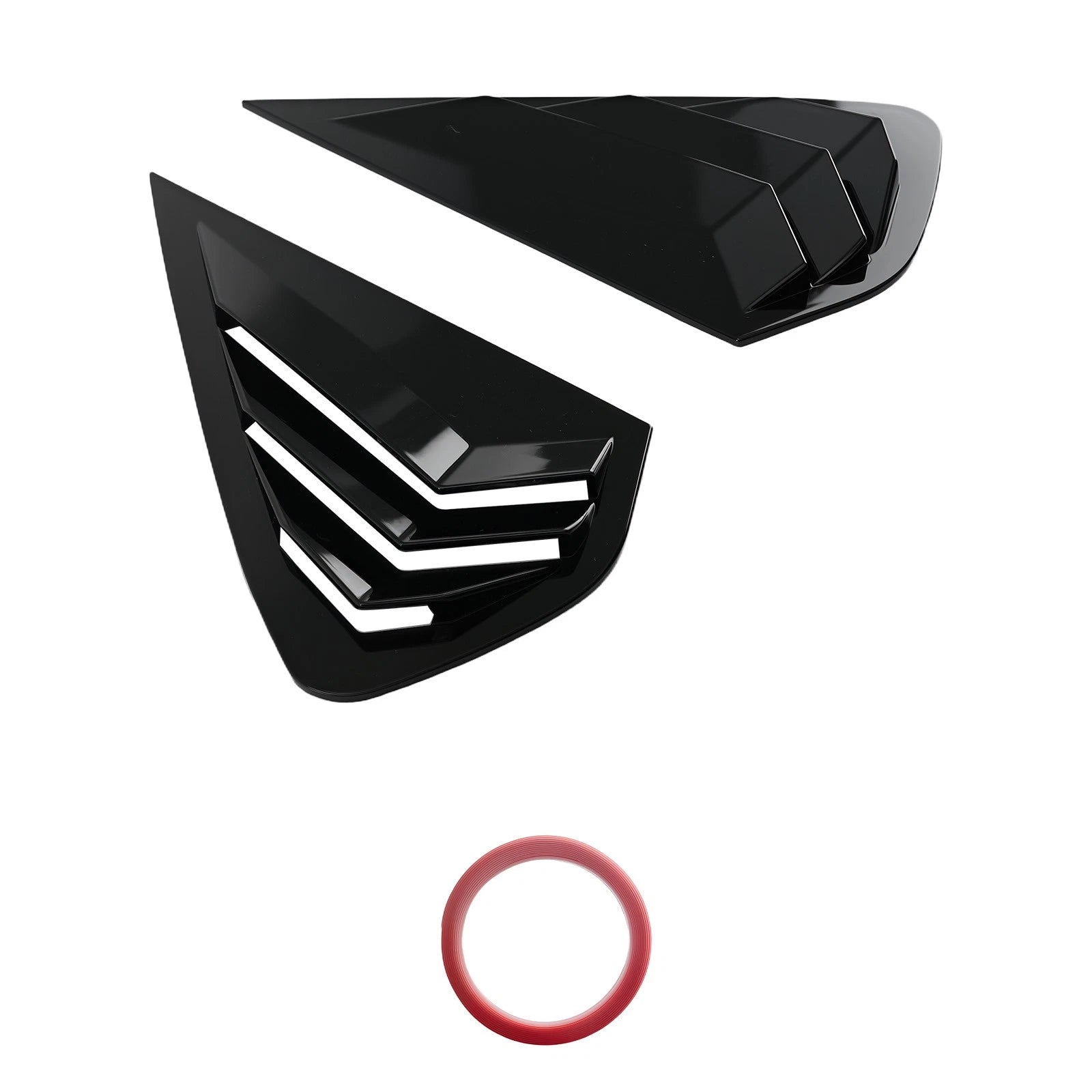 Gloss Black Side Window Louvers for Kia K3 Forte (2019-2022)