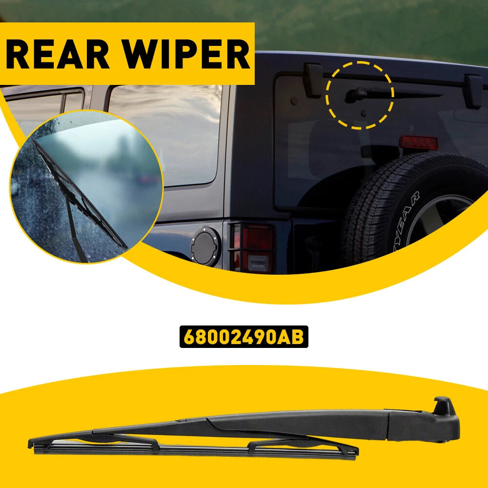 Rear Windshield Wiper Arm and Blade for Jeep Wrangler (2007–2018)