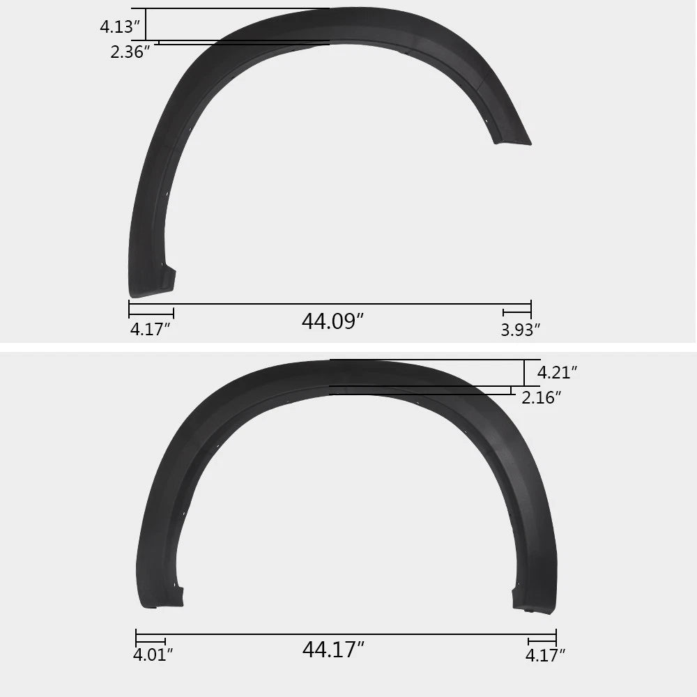 Set of 4 Fender Flares for Dodge Ram 1500 (2009–2023)