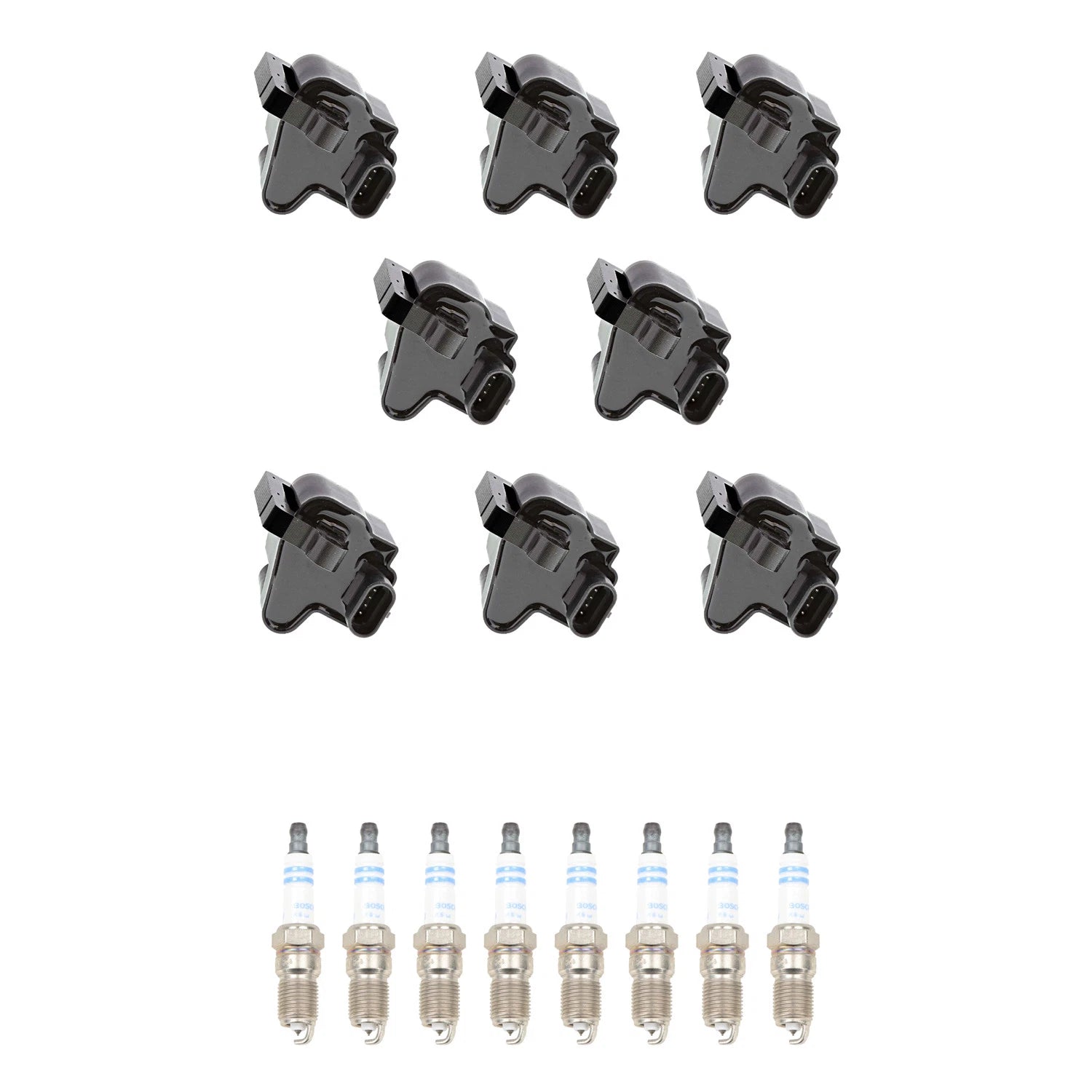 Set of 8 Ignition Coils & Spark Plugs for GMC Sierra 1500 V8
